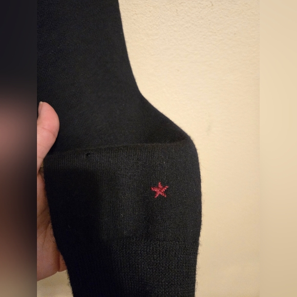 Converse John Varvatos One Star Black Wool Cardigan Mens Size 2 Medium Used - Picture 7 of 16